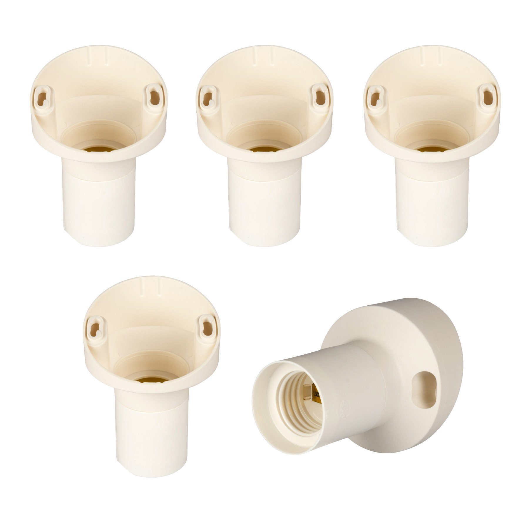 Aling Conel Lampenfassung Mantel glatt zu Wandmontage (schräg), (Set, 5-St)