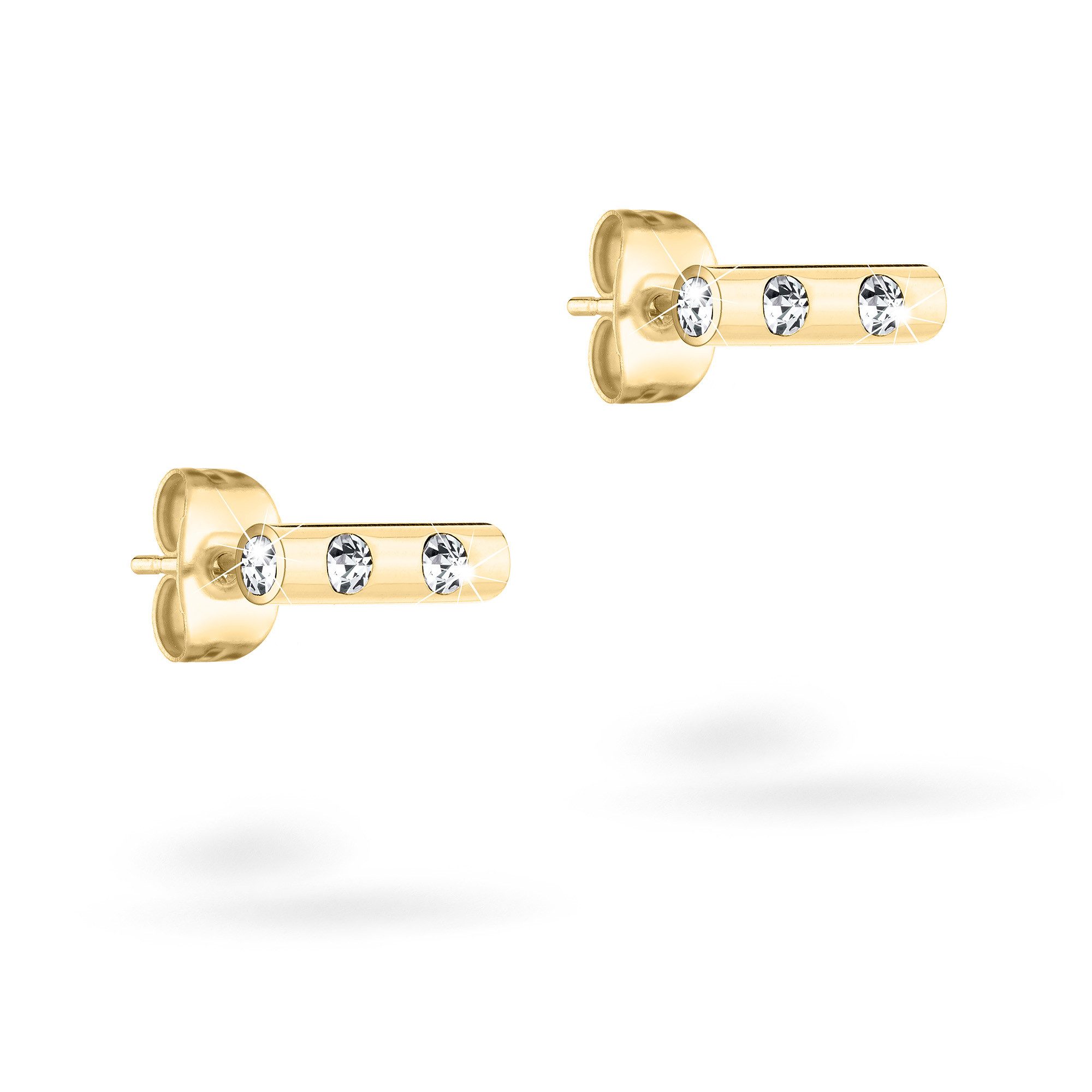 Tamaris Paar Ohrstecker Tiny Tubes, mit Glasstein