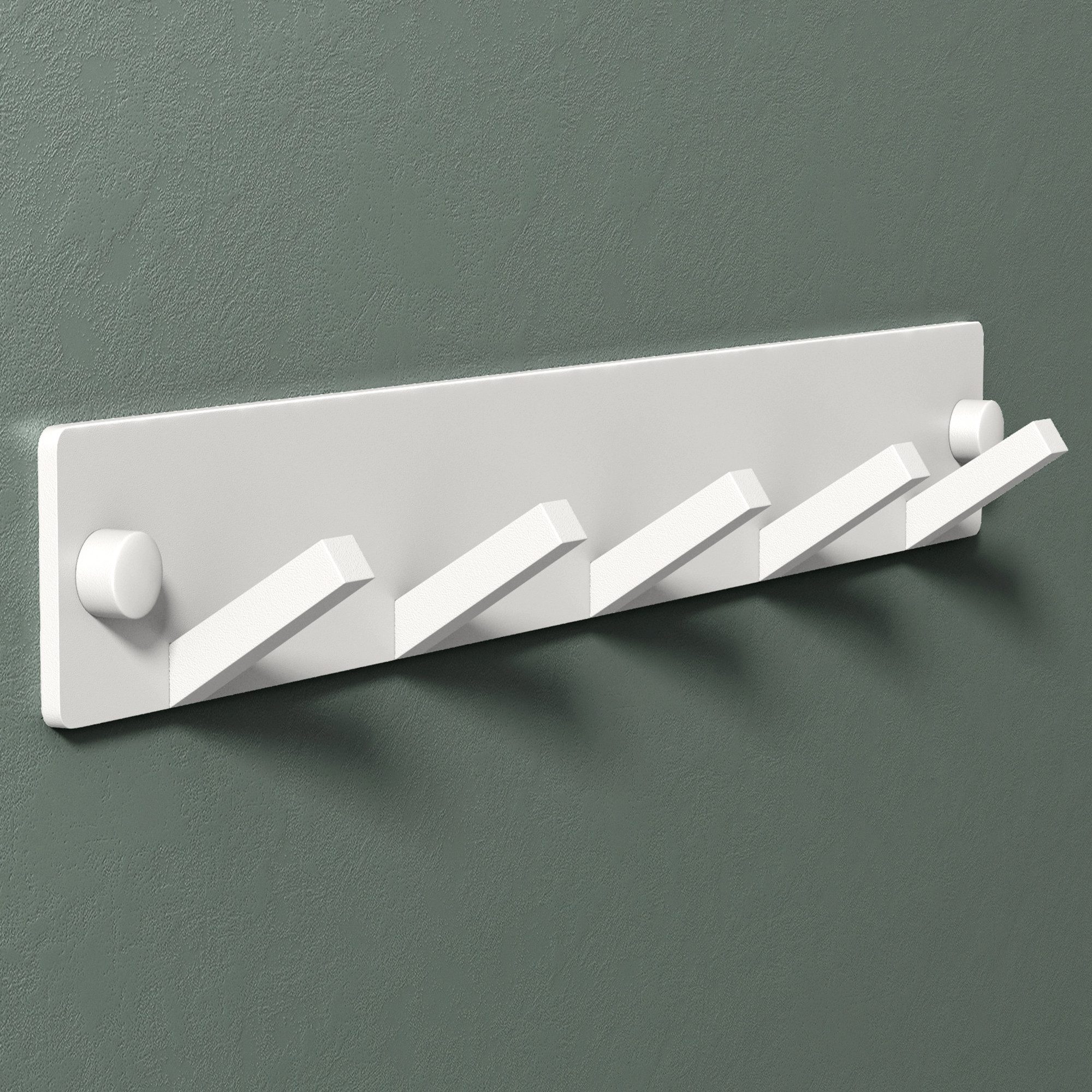 Mai & Mai Wandgarderobe Kleiderhaken Garderobenleiste Wandhaken aus Edelstahl 5 Haken Stalo-05 von Mai & Mai