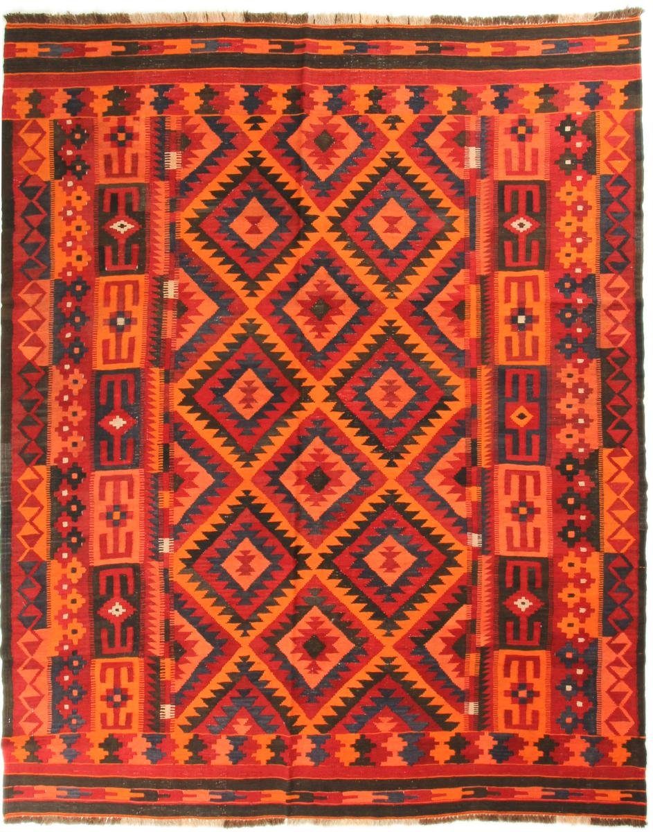 Orientteppich Kelim Afghan Antik 209x248 Handgewebter Orientteppich, Nain Trading, rechteckig, Höhe: 3 mm