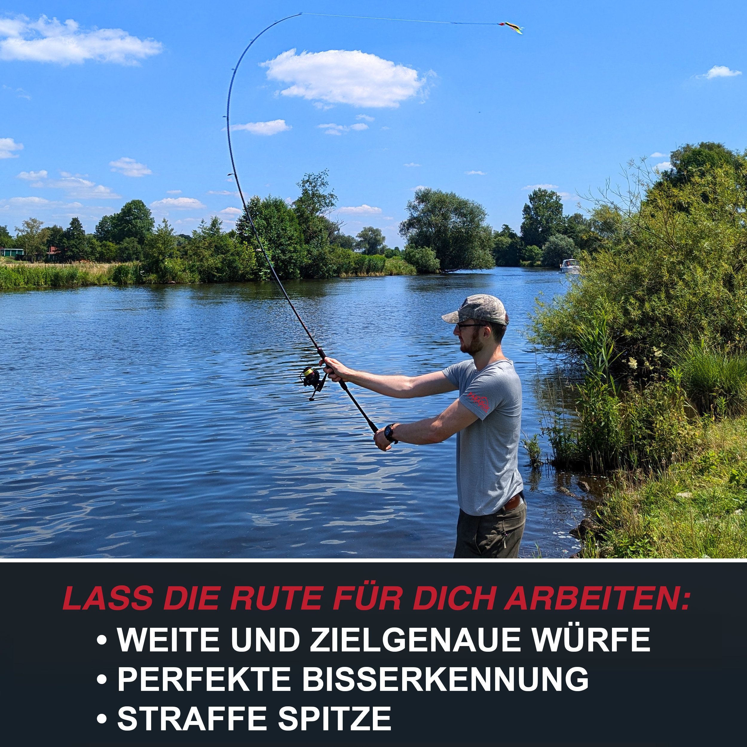 Paradox Fishing Spinnrute Firetiger, (Firetiger Spinnrute + Infinity Rolle), 2,1m/2,4m/2,7m, 5-20g/15-35g/20-60g – Bild 4 von 5