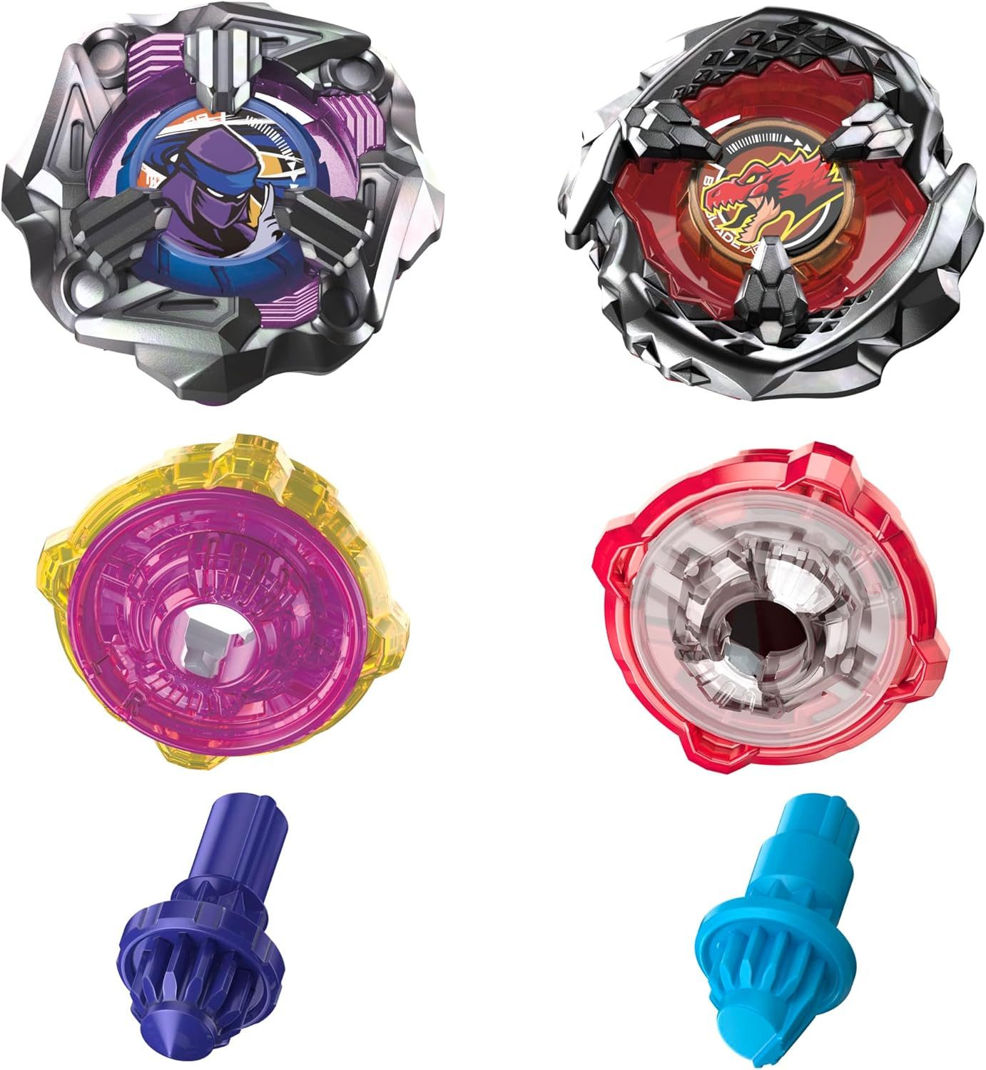 Hasbro Speed-Kreisel Hasbro Beyblade X Beat Tyranno 4-70Q & Knife Shinobi 4-80HN 2er-Pack