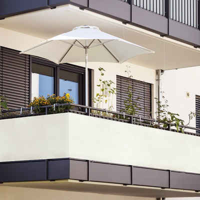 Sekey Balkonsichtschutz Balkon-Windschutz, Sichtschutz für den Balkon, Balkonbespannung, Weiß Balkonverkleidung aus 100% Polyester
