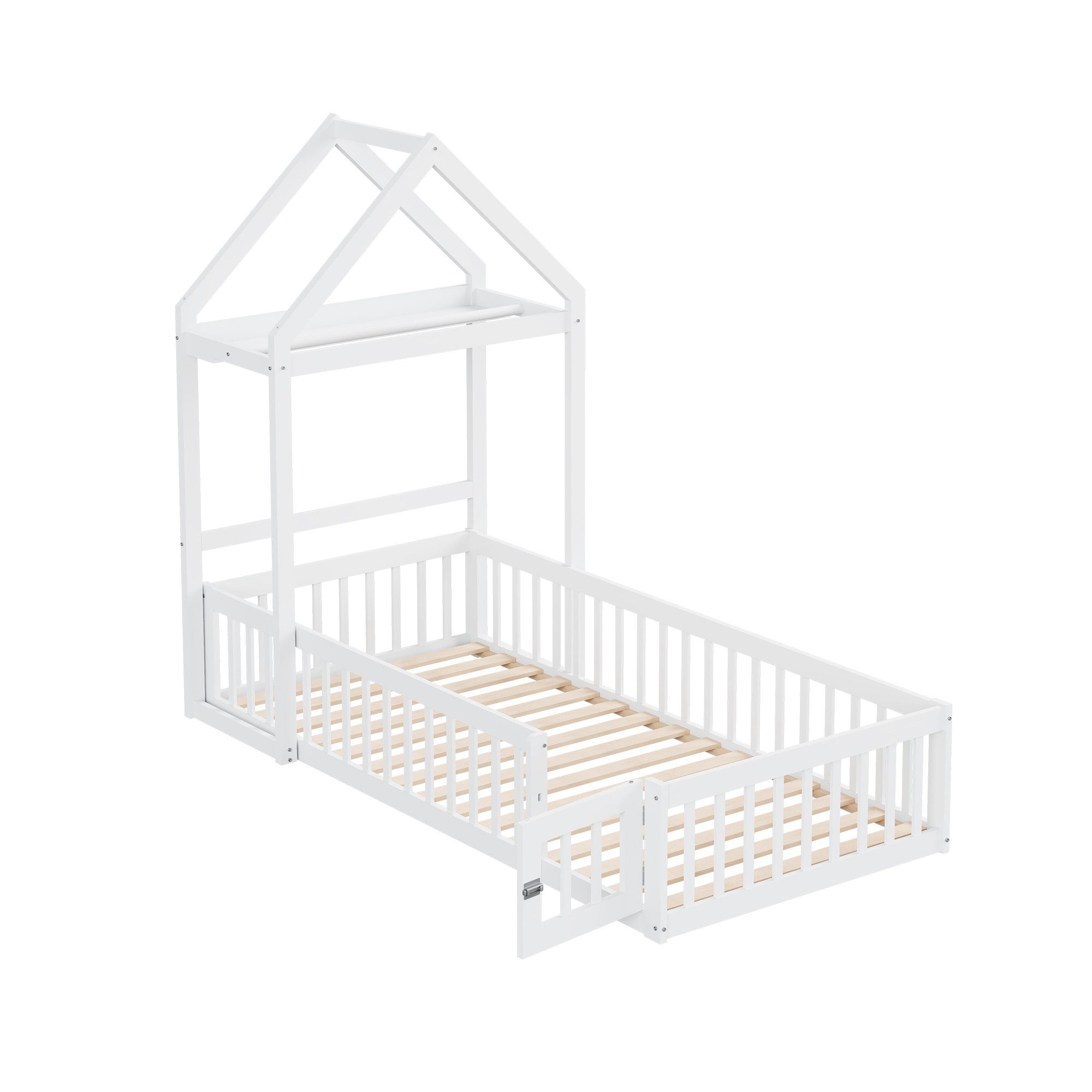Furnishings Home Kinderbett Massivholzbett Bodenbett Einzelbett günstig online kaufen