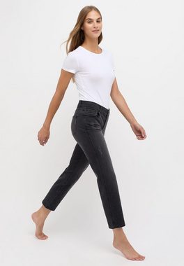 ANGELS 7/8-Jeans Jeans Darleen Crop Diamond mit Strass mit Reißverschluss