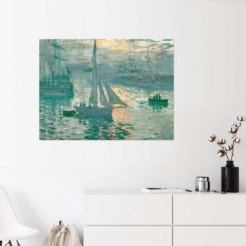 Posterlounge Wandfolie Claude Monet, Sonnenaufgang, Wohnzimmer Malerei