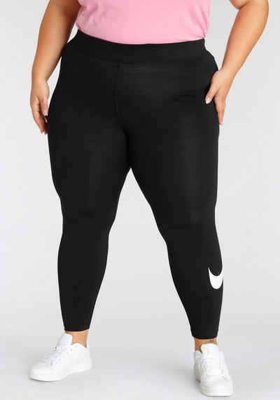 Nike Sportswear Leggings Essential Women's Mid-Rise Swoosh Leggings (Plus Size)