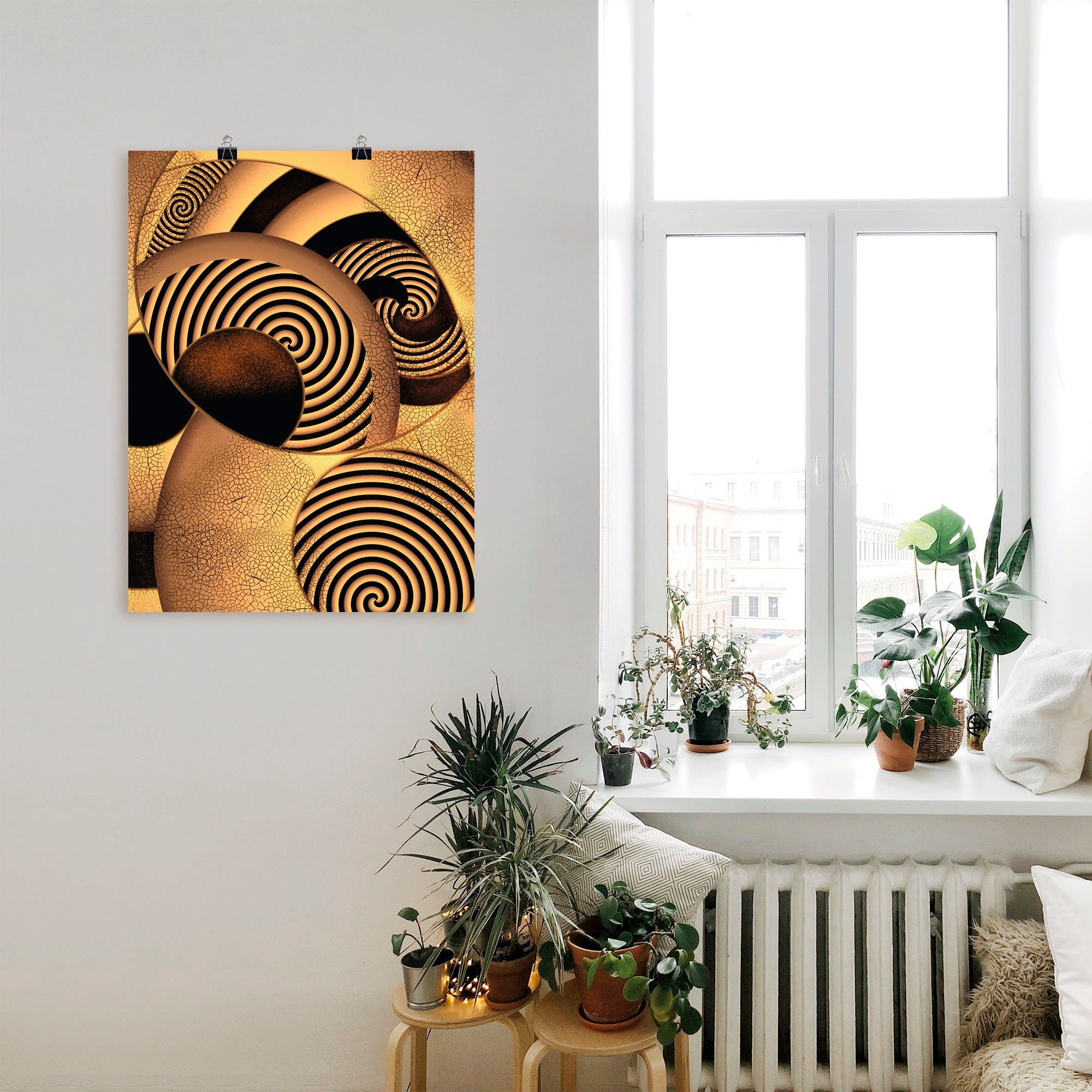 Artland Wandbild »Kaffeebraun und Karamell«, Muster (1 Stück), in vielen Größen & Produktarten - Alubild / Outdoorbild für den Außenbereich, Leinwandbild, Poster, Wandaufkleber / Wandtattoo auch für Badezimmer geeignet-kaufen