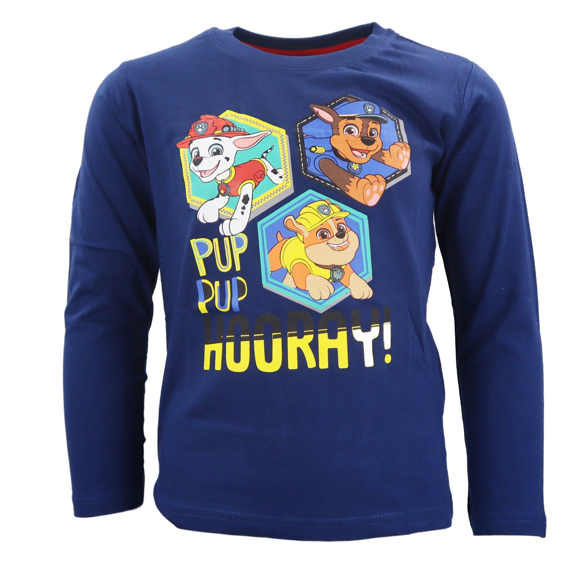 Langarmshirt Paw Patrol Chase Ruble Marshall Jungen Kinder Shirt