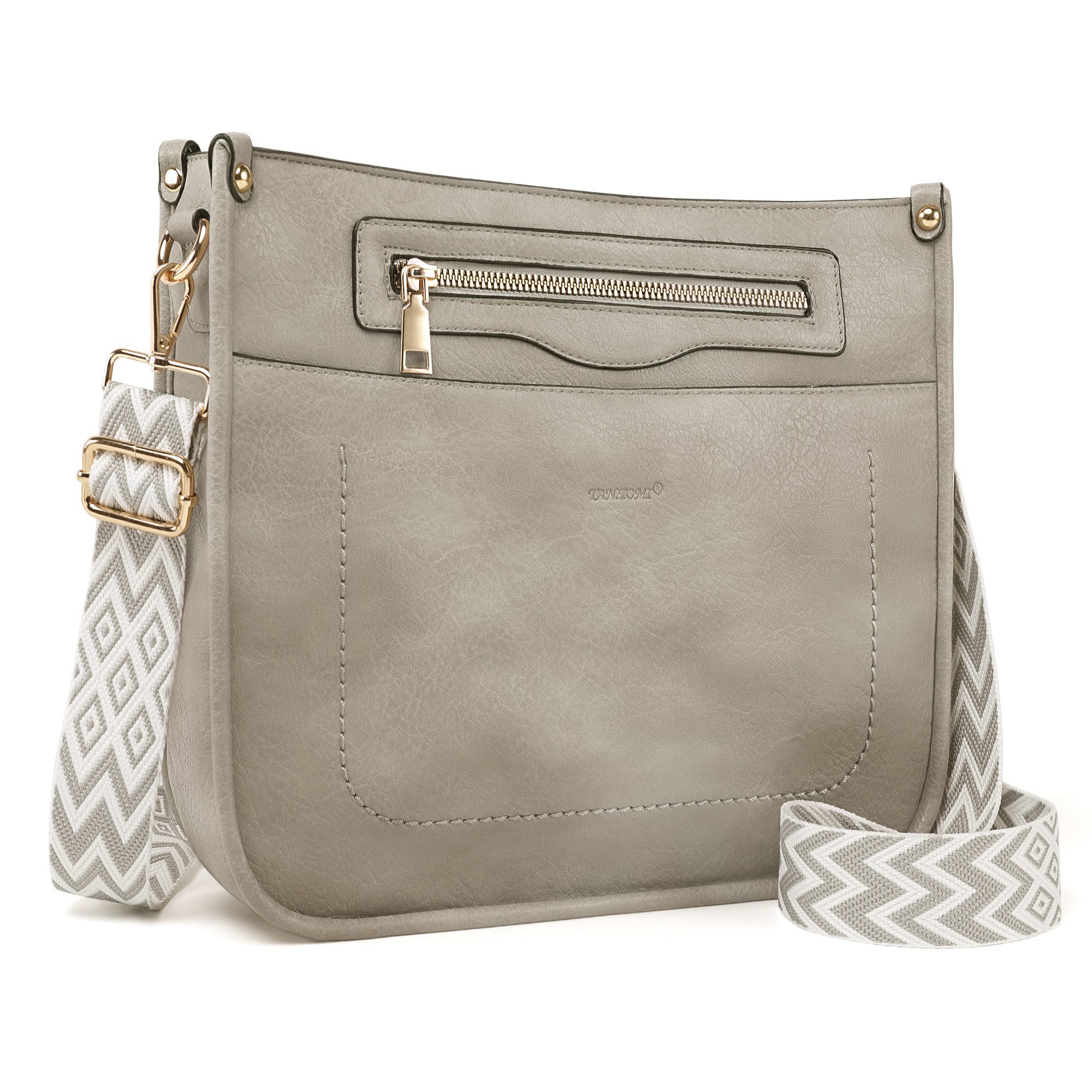 TAN.TOMI Umhängetasche Damen Handtasche mittelgroß Crossbody Bag multi pochette tasche, Damenhandtasche mit Verstellbar Breitem Schultergurt