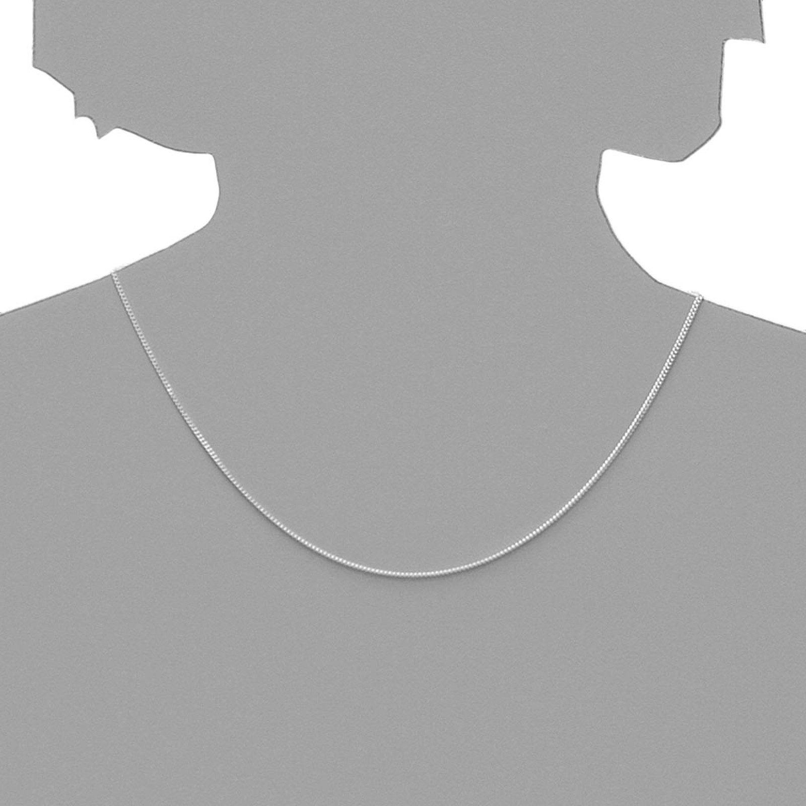 OSTSEE-SCHMUCK Silberkette Ostsee-Schmuck Kette Panzer diamantiert 1,3 mm breit (1-tlg)