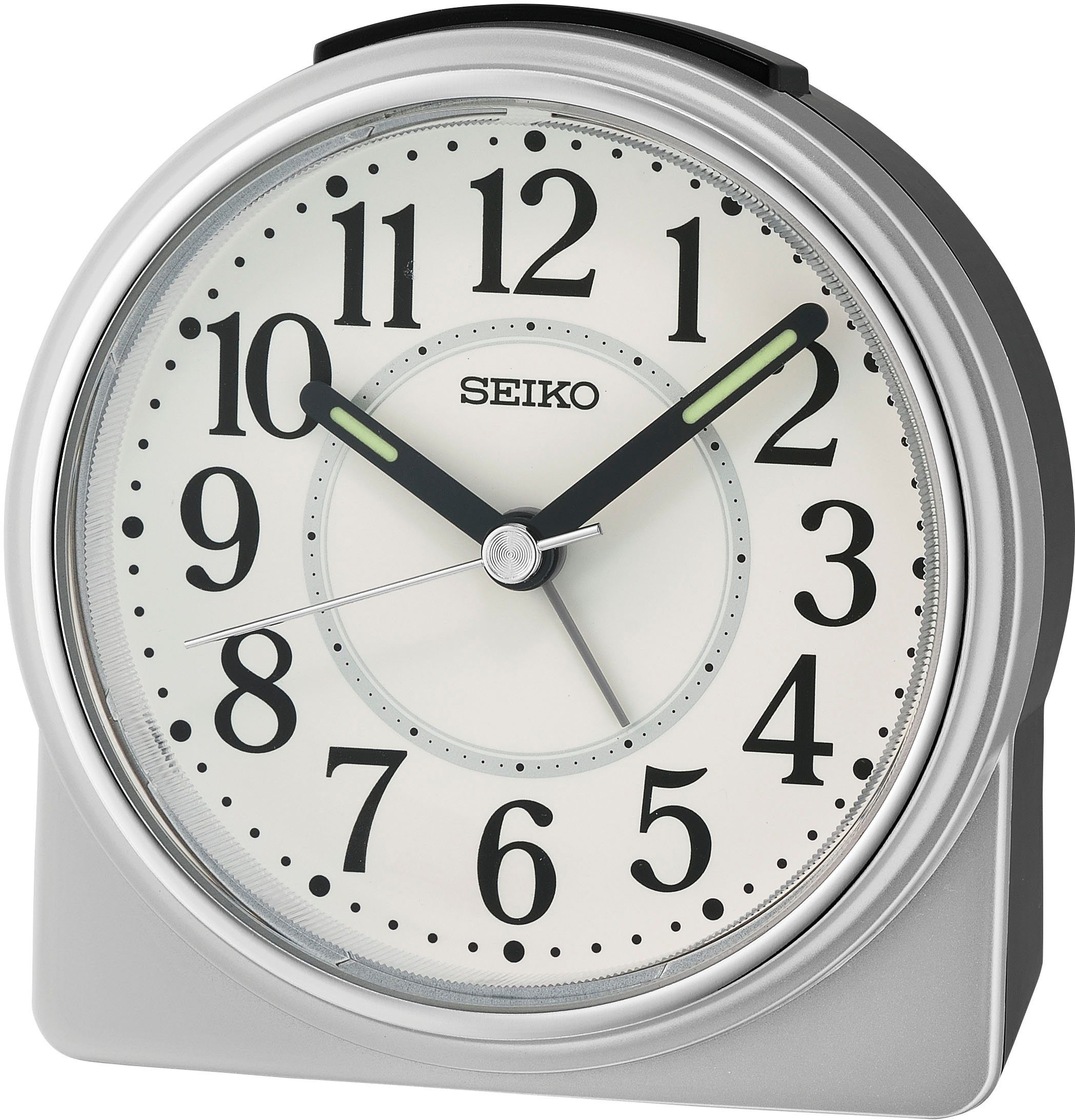 Seiko Quarzwecker QHE198S Wecker, Schlafzimmer, Leuchtzeiger, Schlummerfunk günstig online kaufen