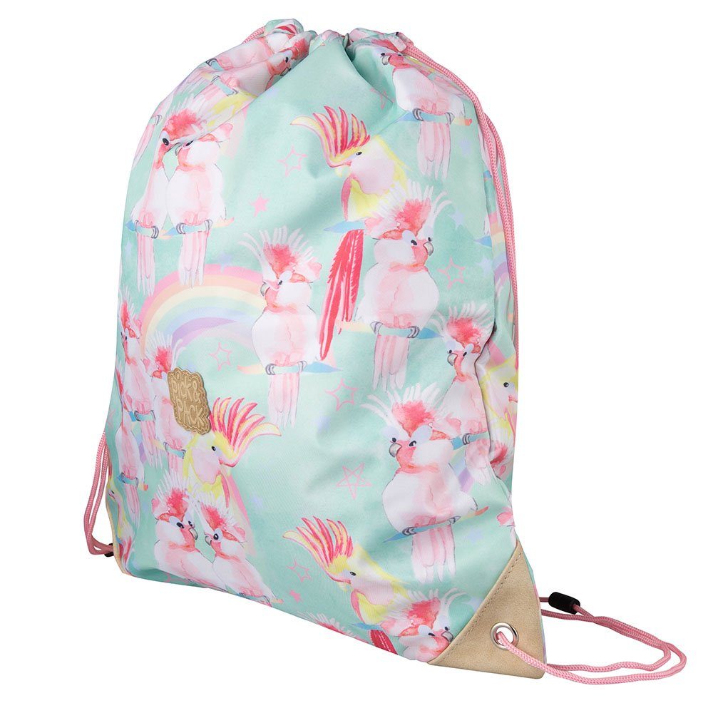 Pick&PACK Schulranzen Sportbeutel Unicorn Birds Purple Rain (1 Stück), Tunrbeutel, ab 3 Jahren