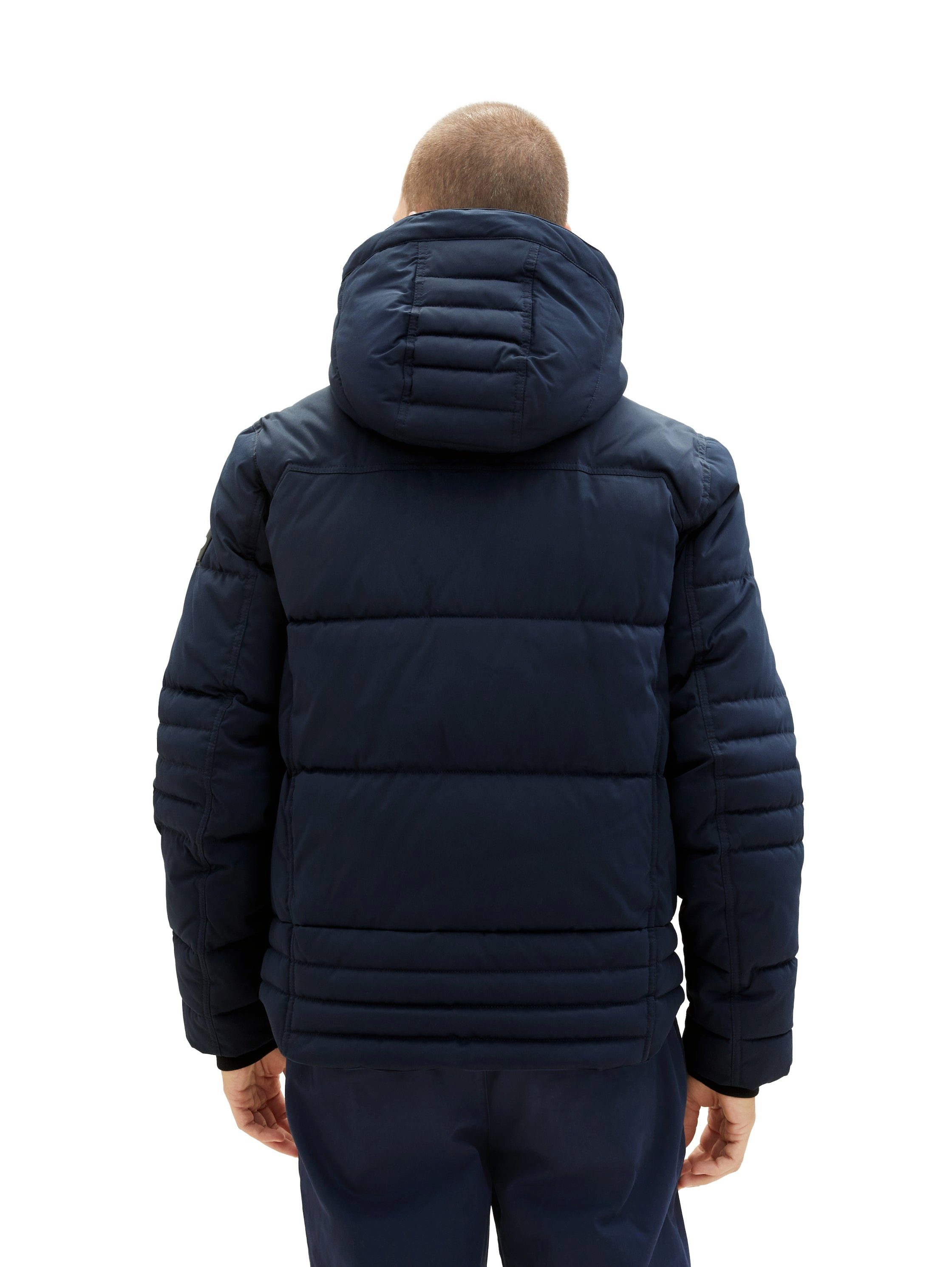 TOM TAILOR mit abnehmbarer Steppjacke blue Kapuze captain sky