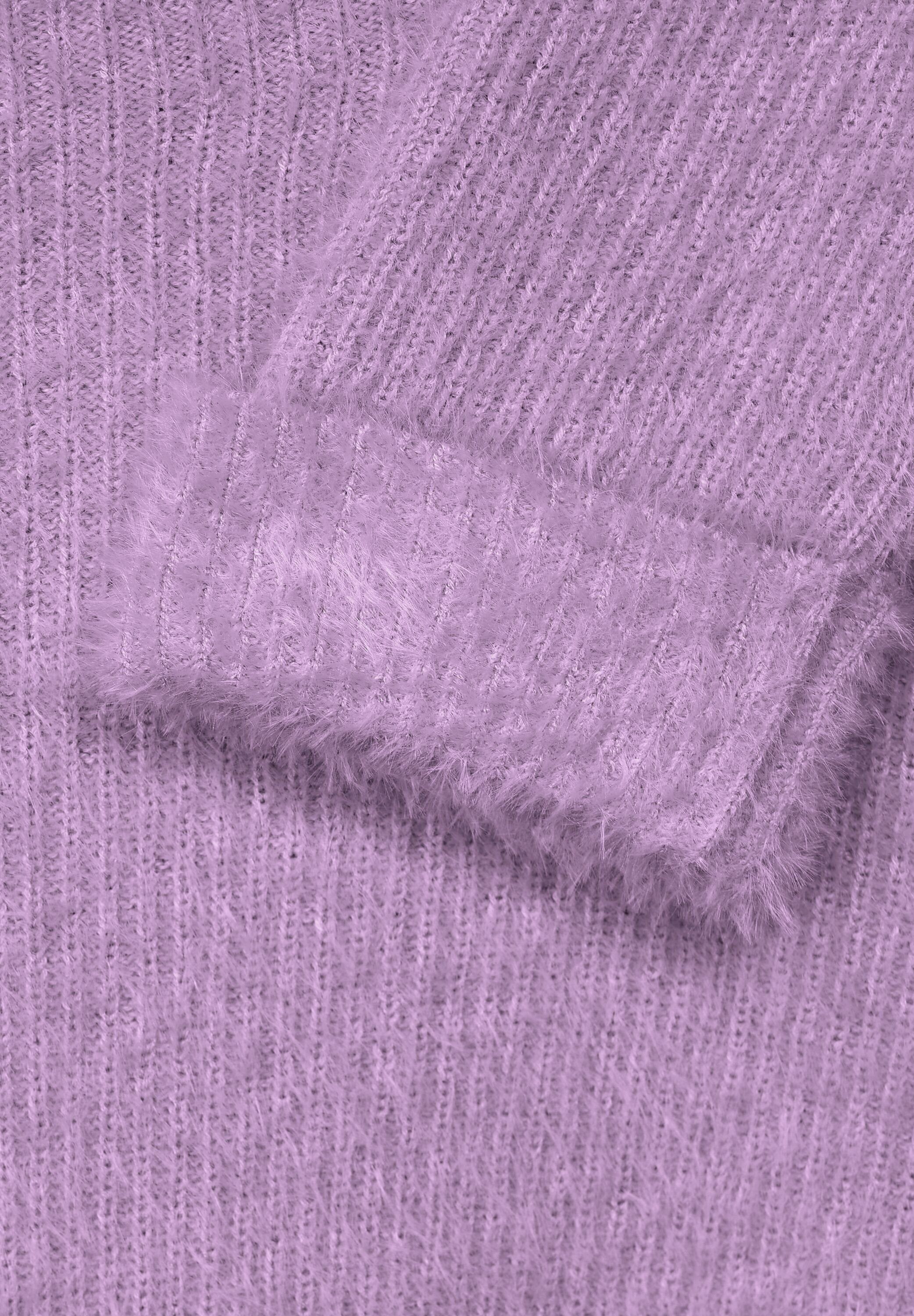 STREET Lilac Pullover Nicht Pure Soft in Street Federgarn Strickpullover (1-tlg) One ONE Vorhanden