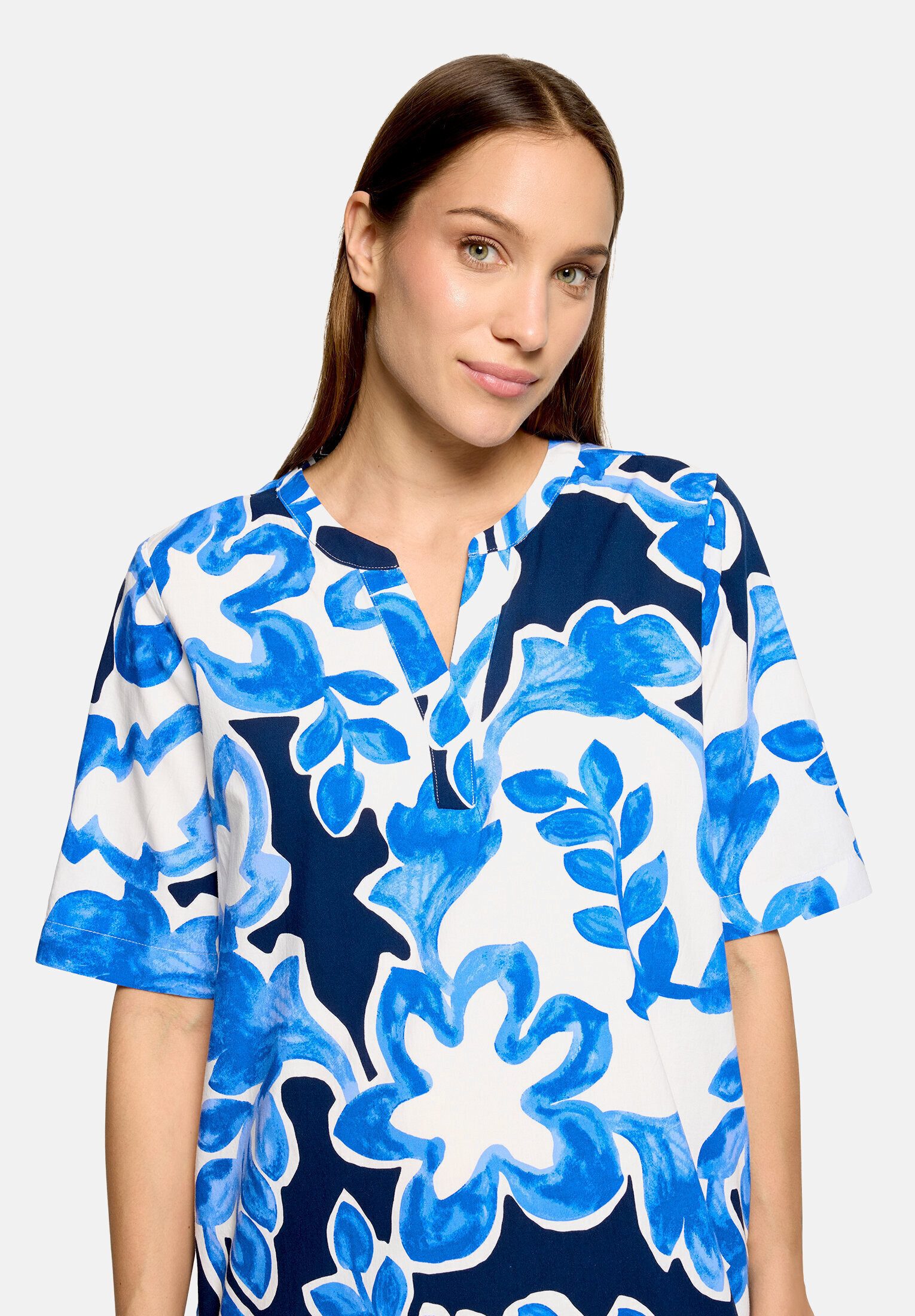 Betty&Co Hemdblusenkleid Damen mit Print