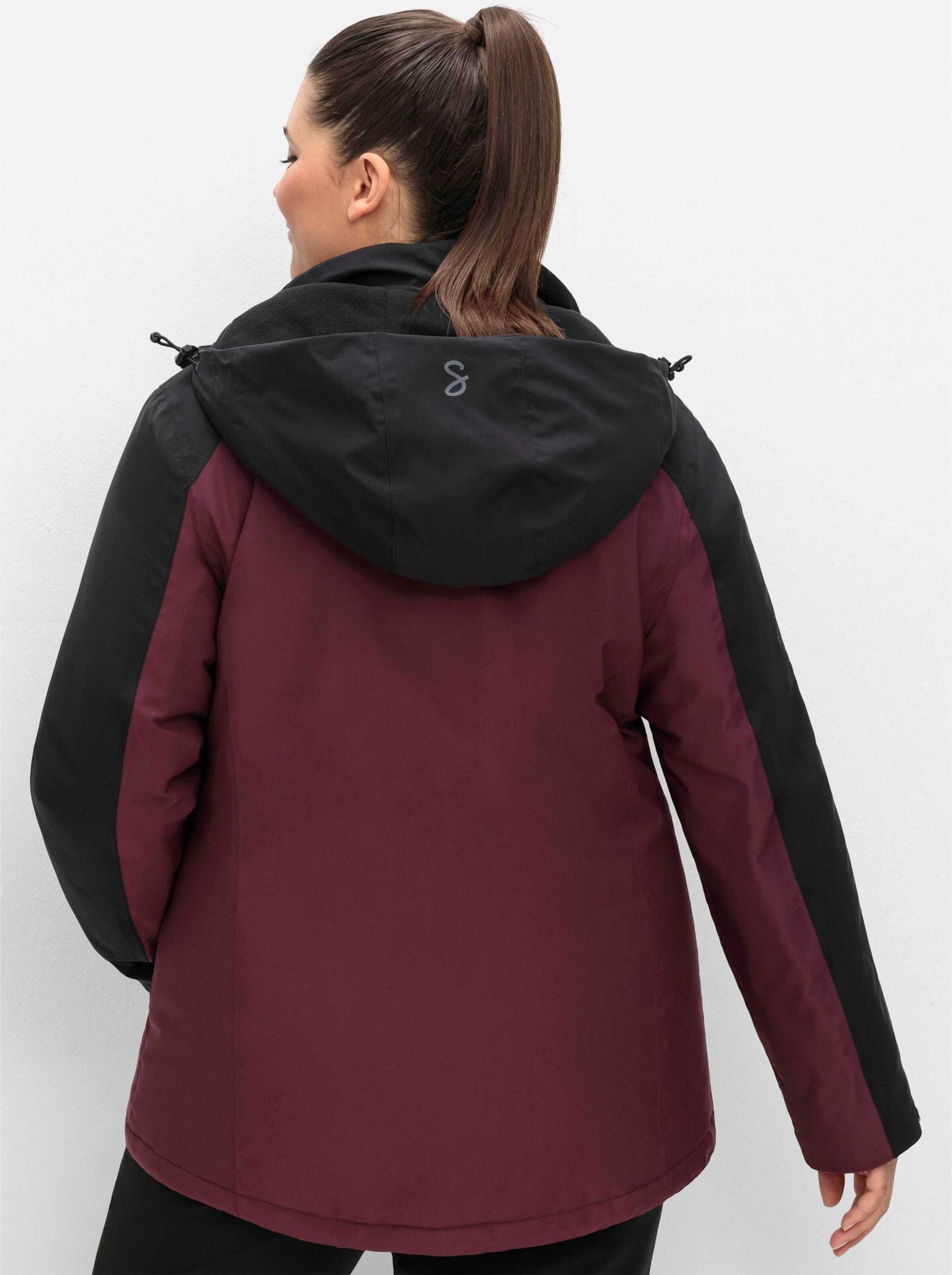 Sheego Trainingsjacke Outdoorjacke Langarm Länge ca. 76 cm