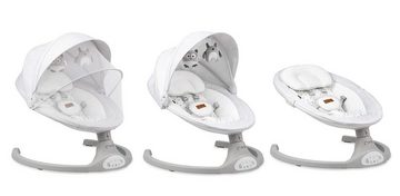 LeNoSa Babywippe elektrische Babywippe Luxus Wiege mit Fernbedienung & Bluetooth, mit Sound