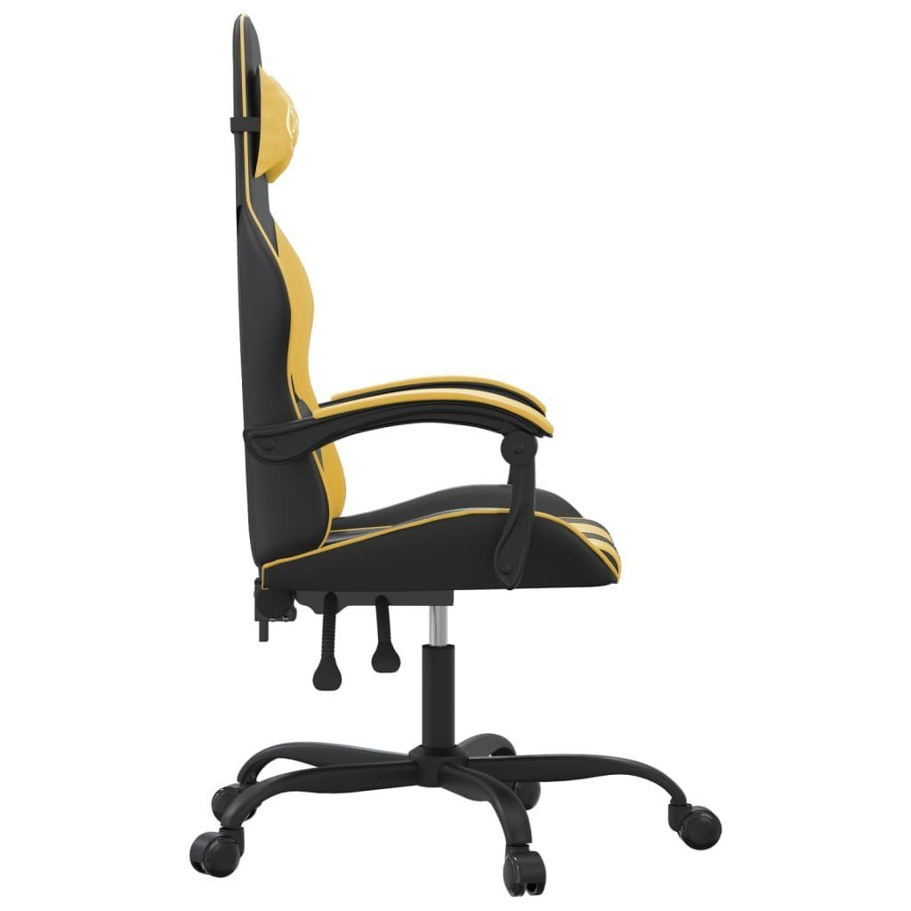 und Golden Drehbar St) Schwarz Gaming-Stuhl furnicato (1 Kunstleder