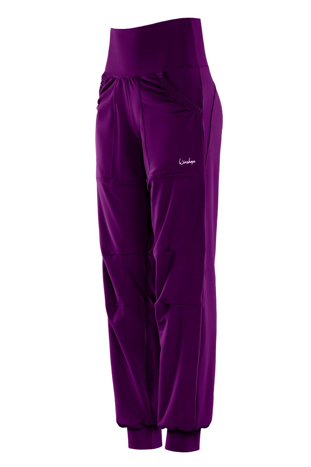 Winshape Sporthose Functional Leisure High Waist dark plum Comfort LEI101C Time Trousers
