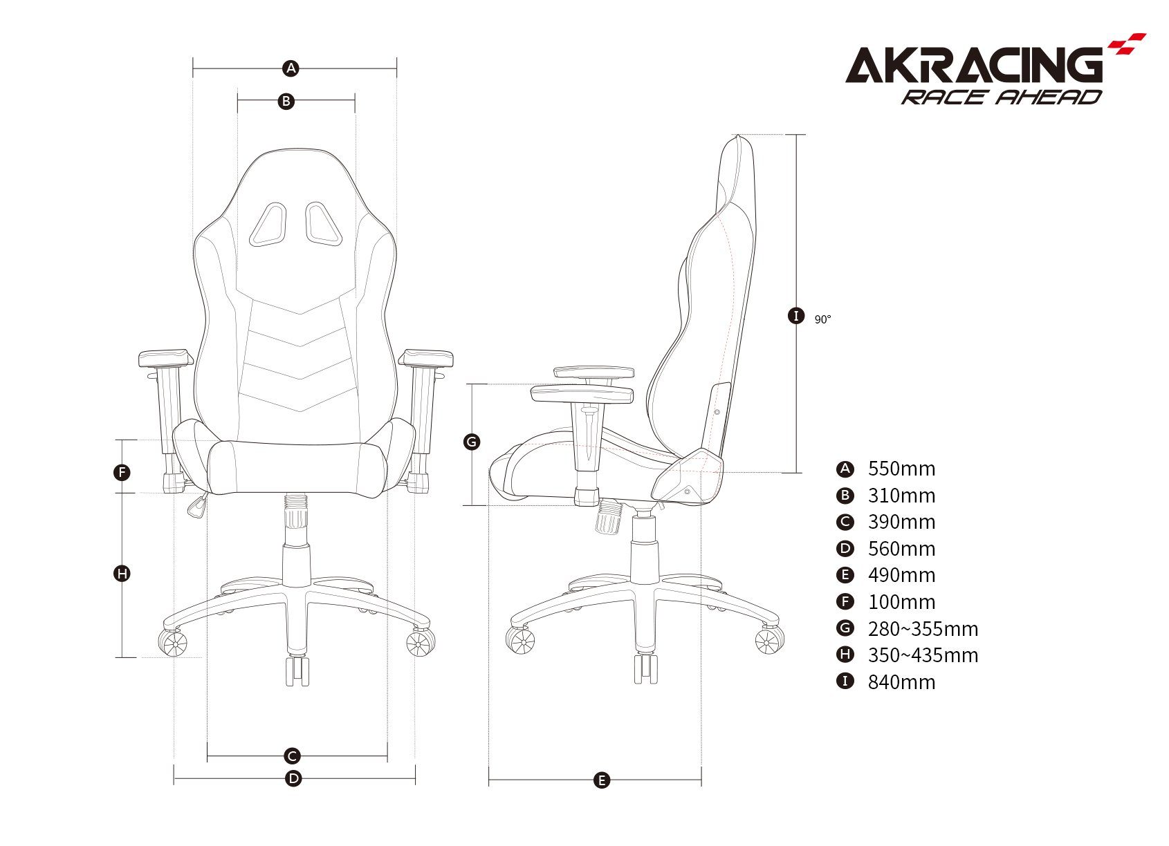 SX Stuhl AK-SX-LAVENDER Gaming-Stuhl "AKRACING" Core Gaming AKRacing