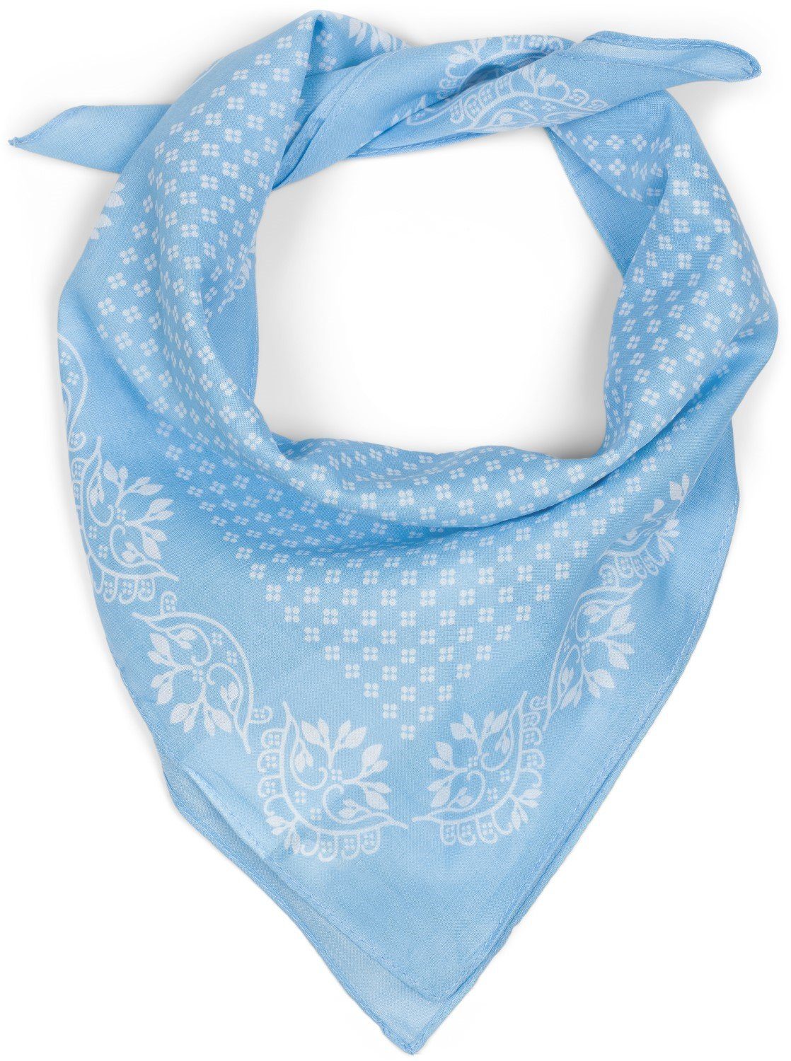 styleBREAKER Bandana Baumwolle Dreieckstuch mit Blümchen günstig online kaufen