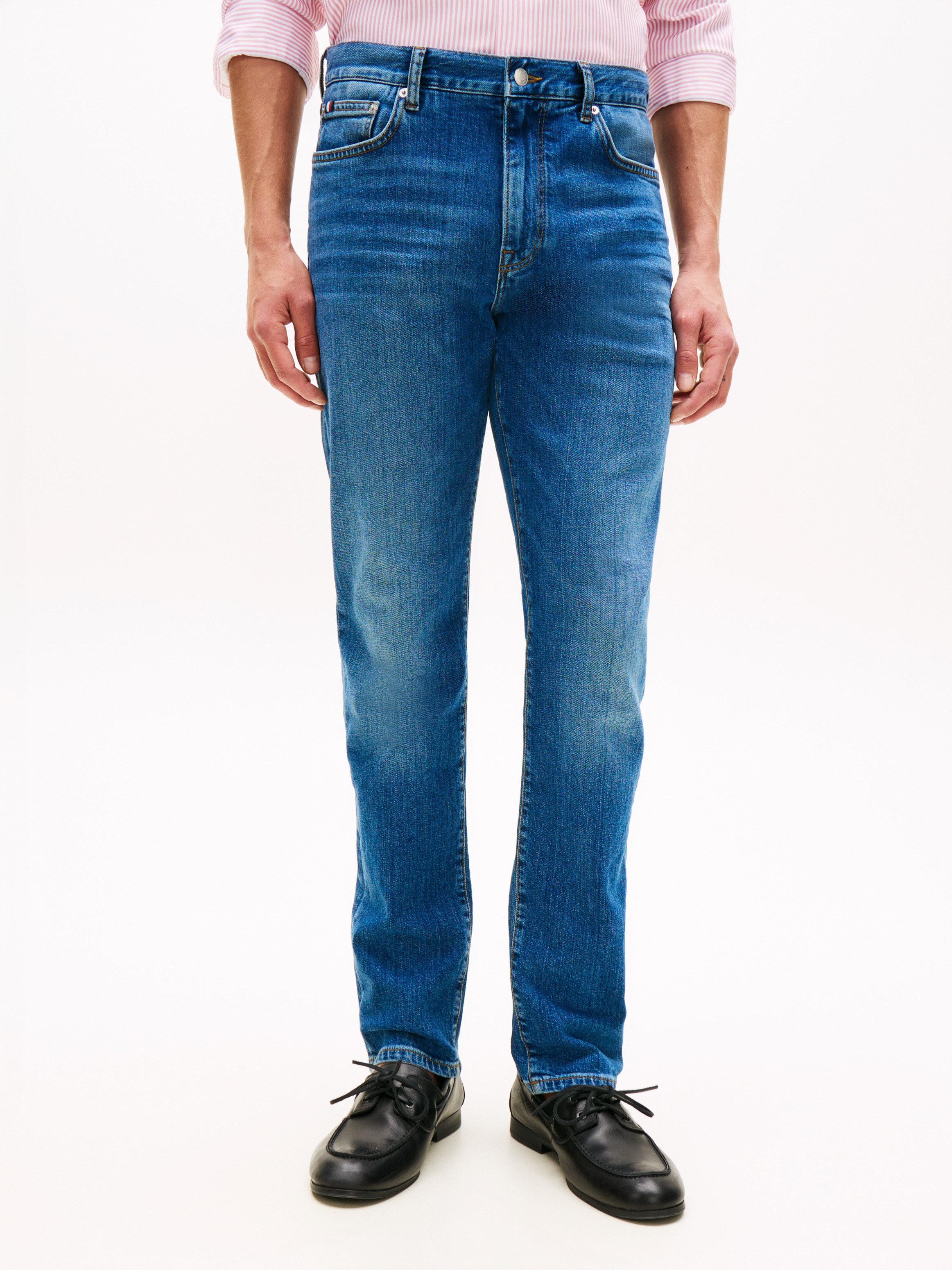 Tommy Hilfiger Slim-fit-Jeans Denton Slim Straight fit mit elastischem Denim