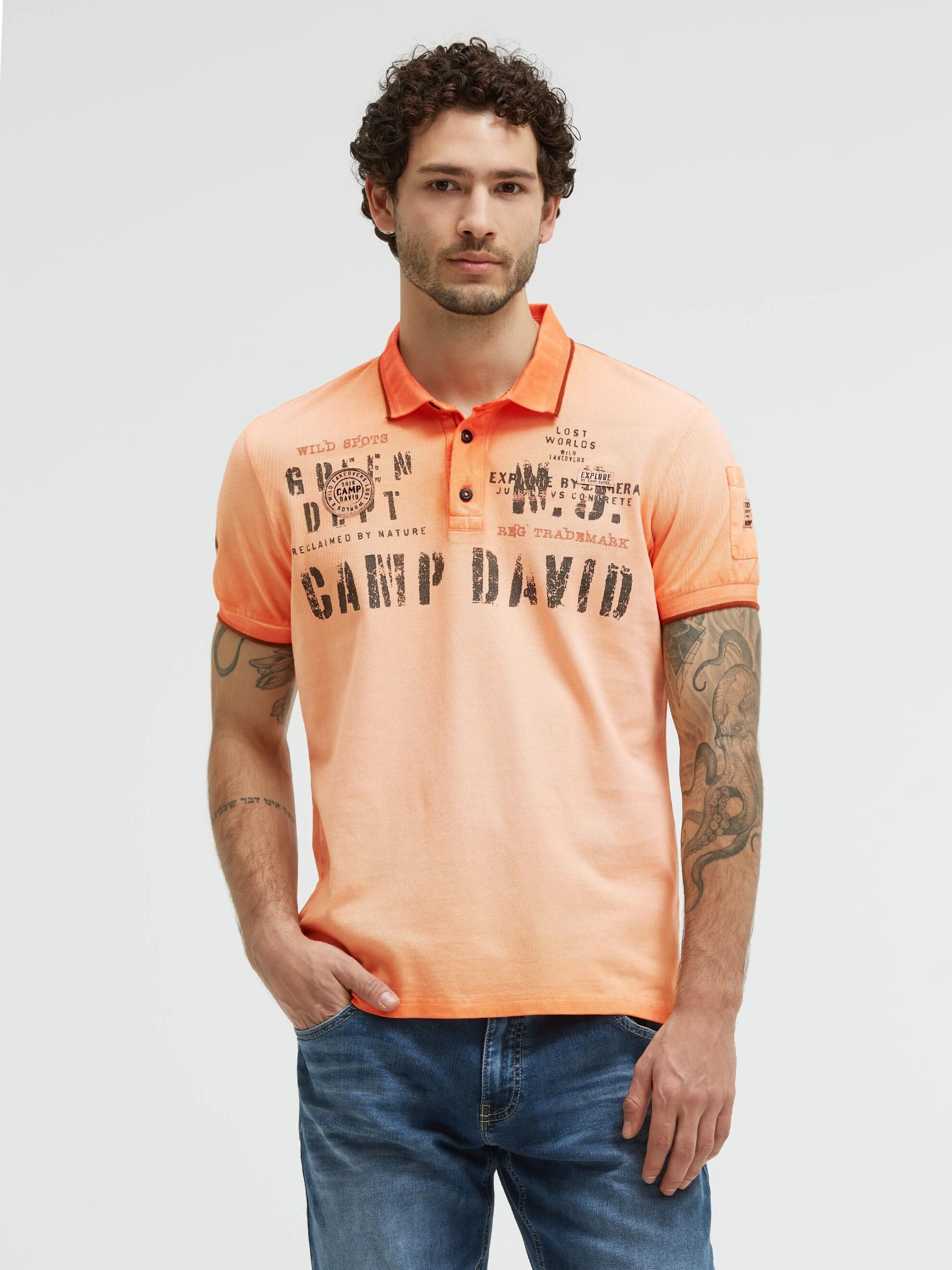 CAMP DAVID Poloshirt aus Baumwolle