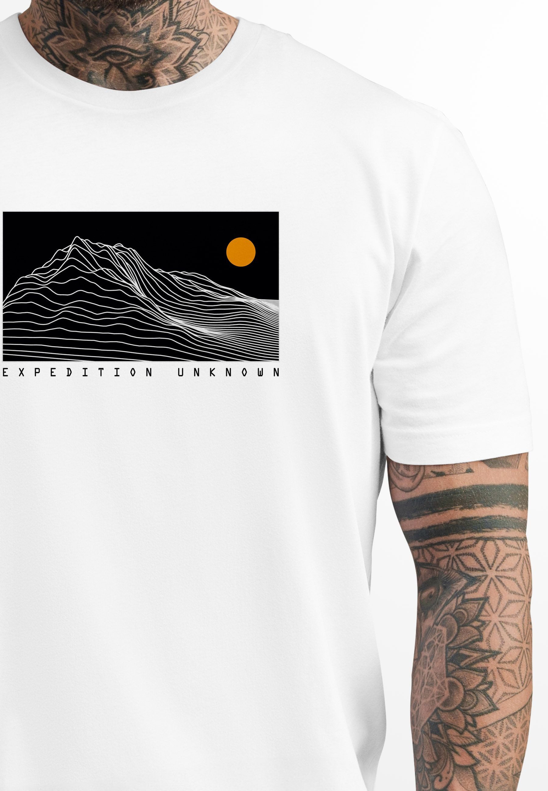 Neverless Print-Shirt Herren T-Shirt Frontprint Wandern günstig online kaufen