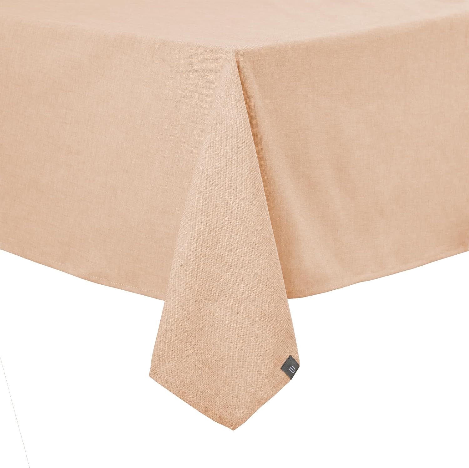 Urbanara Tischdecke Tischdecke Tolosa 140x200 cm Jeansblau I 50% Leinen & 50% Baumwolle (1-tlg), Elegante Tischdecke aus Halbleinen, Chambray-Stoff