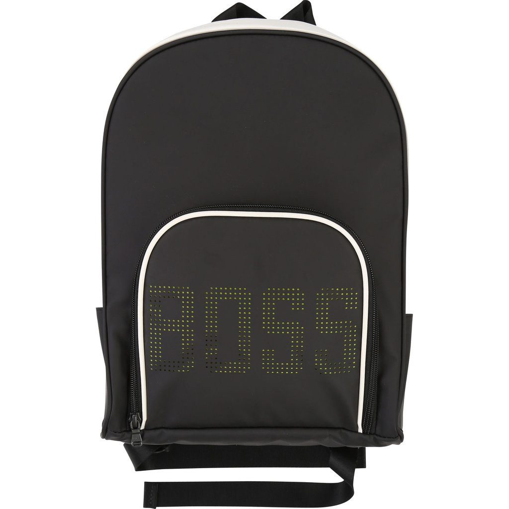 BOSS Kinderrucksack BOSS Kids Designer Rucksack Backpack schwarz weiß
