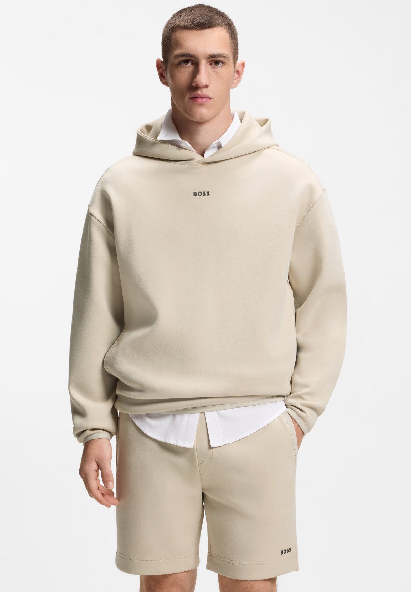 BOSS GREEN Hoodie Globe Hood (1-tlg)