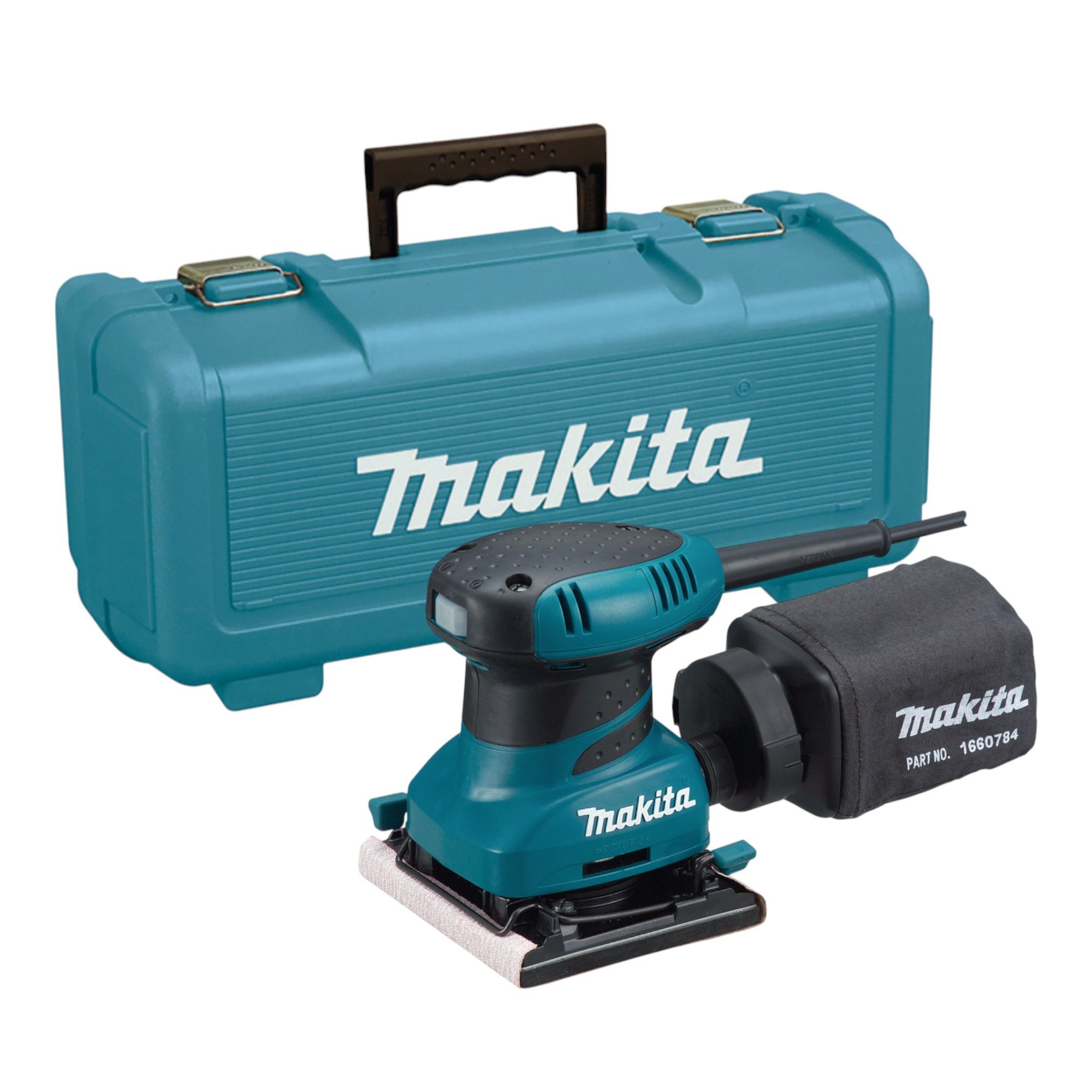 Makita Schwingschleifer Makita BO 4556 K Schwingschleifer 200 Watt 114 x 140 mm + Koffer