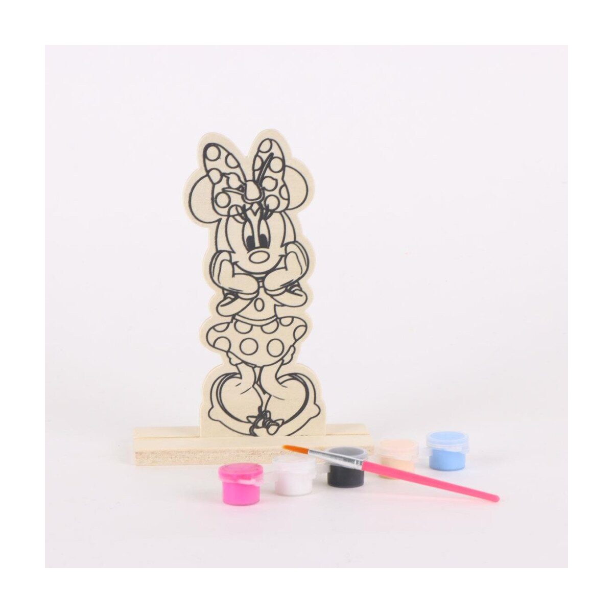 Disney Kreativset Minnie Mouse Holzfigur DIY Set zum Bemalen Disney Cutie