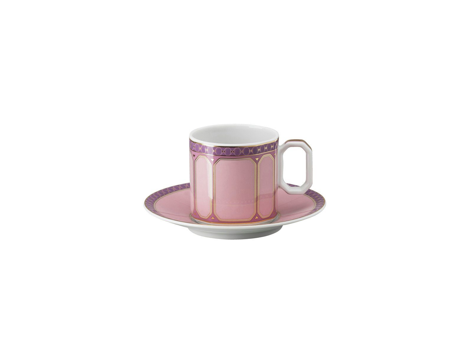 Swarovski Espressotasse Rose Espressotasse 2tlg, Porzellan