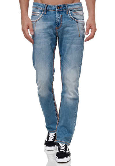 Rusty Neal Straight-Jeans in modischer Used-Optik