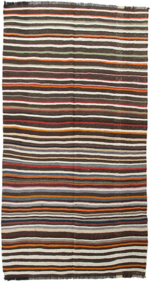 Orientteppich Kelim Fars Antik 144x270 Handgewebter Orientteppich / Perserteppich, Nain Trading, rechteckig, Höhe: 4 mm