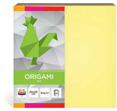 Bastelkartonpapier Origamipapier 20X20cm Mix 100 Blatt