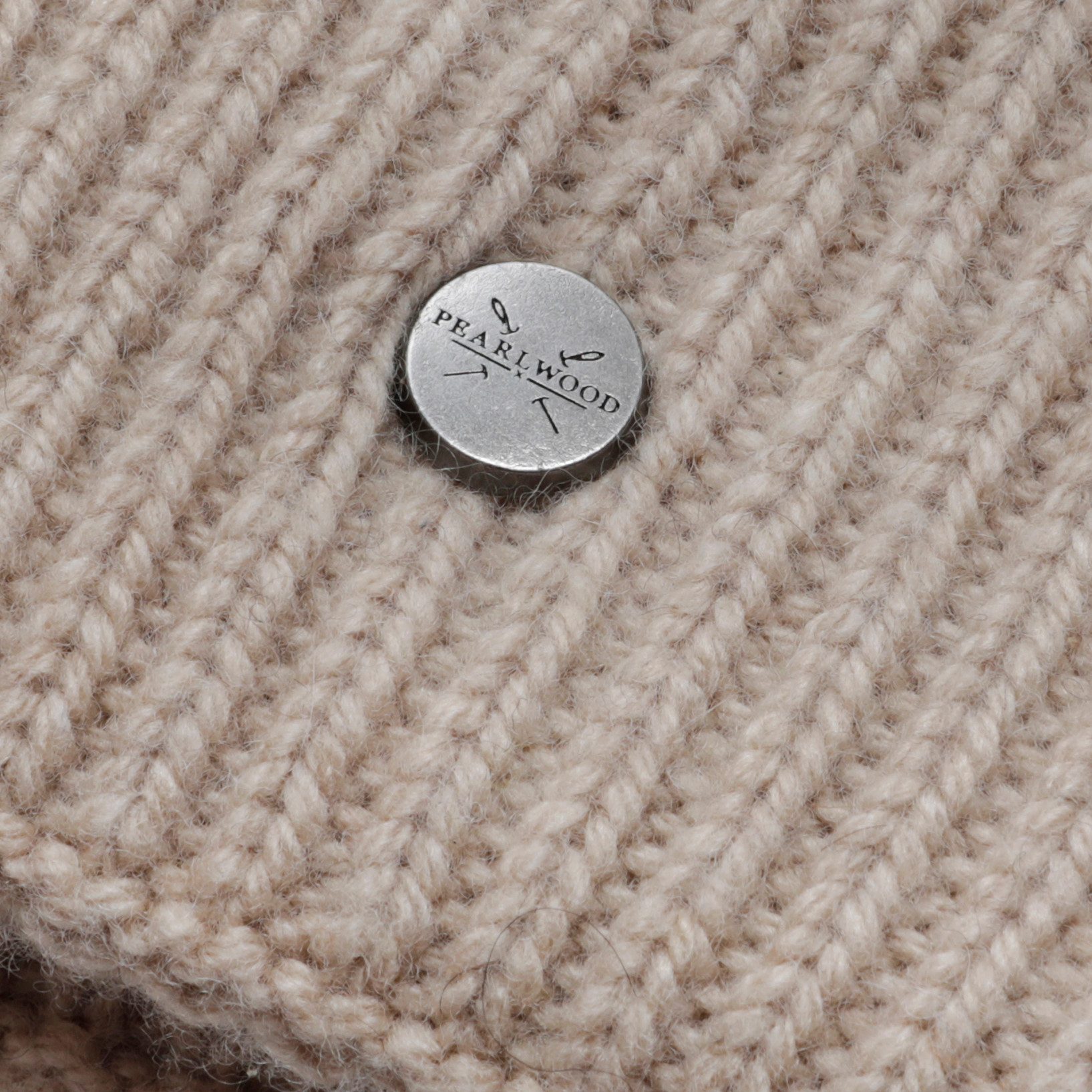 PEARLWOOD Strickmütze IVA Feinripp, breiter Umschlag, Temperaturregulierend, Wollanteil