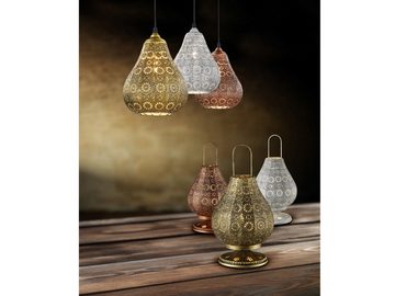 TRIO Leuchten LED Pendelleuchte, LED wechselbar, warmweiß, ausgefallen-e orientalische Esstisch-Lampen Couchtisch hängend Ø 19cm