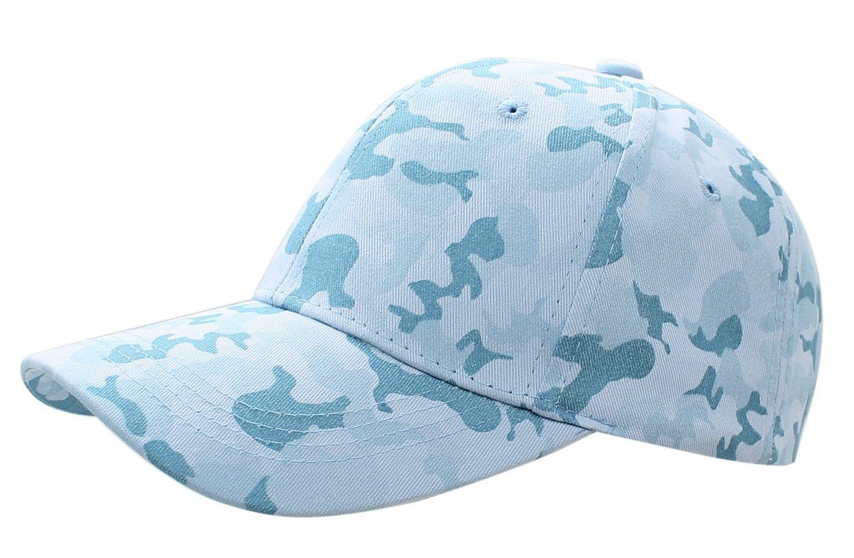 Belüftungslöcher, Basecap Herren Unisex Cap dy_mode mit One Damen Baseball K106-Blau Muster Camouflage Bunt Schirmmütze Kappe Size, Army