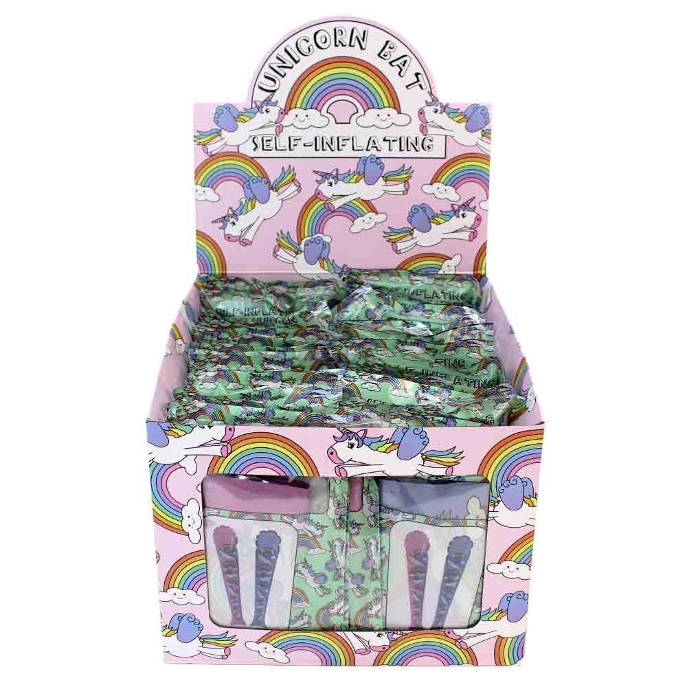 LG-Imports Kostüm Display mit 48 selbstaufblasenden Einhorn Keulen