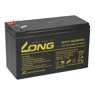 Kung Long Kung Long WP7-12(28W)-M/F2 12V 7Ah AGM Bleibatterie Bleiakkus