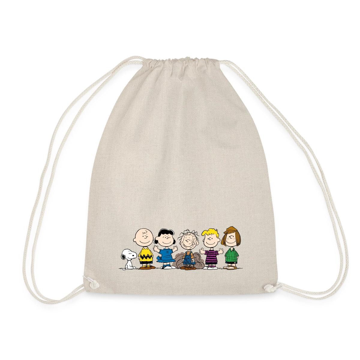 Spreadshirt Turnbeutel Peanuts Snoopy Und Seine Freunde Turnbeutel (1-tlg)