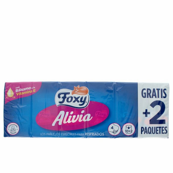 Foxy Papiertaschentücher ALIVIA pañuelos cuidado nasal 12 x 9 uds