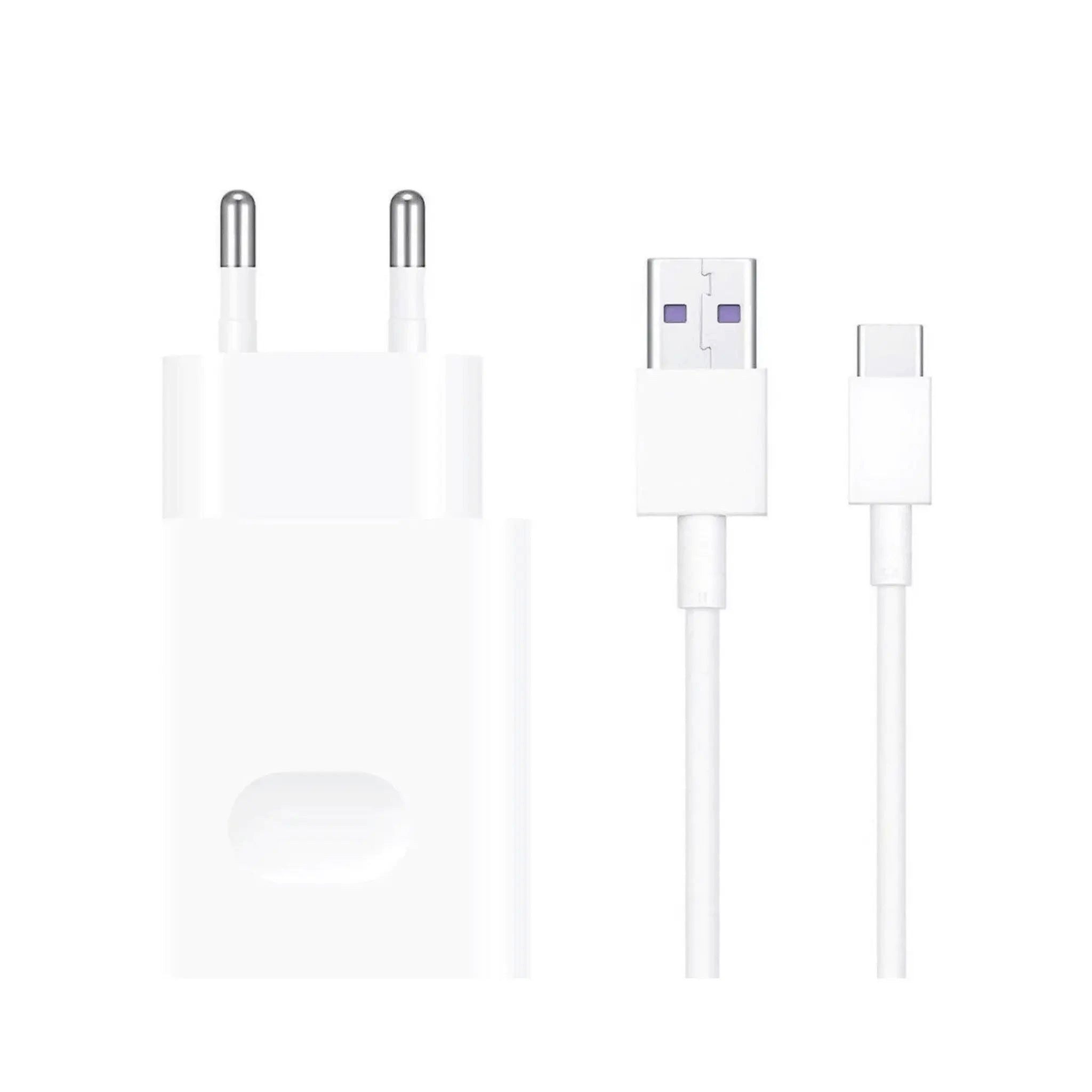 Huawei CP404B Ladegerät 22,5W inkl. Ladekabel USB-C Smartphone-Ladegerät (SuperCharge-Technologie Kabellänge 1 Meter Weiß)
