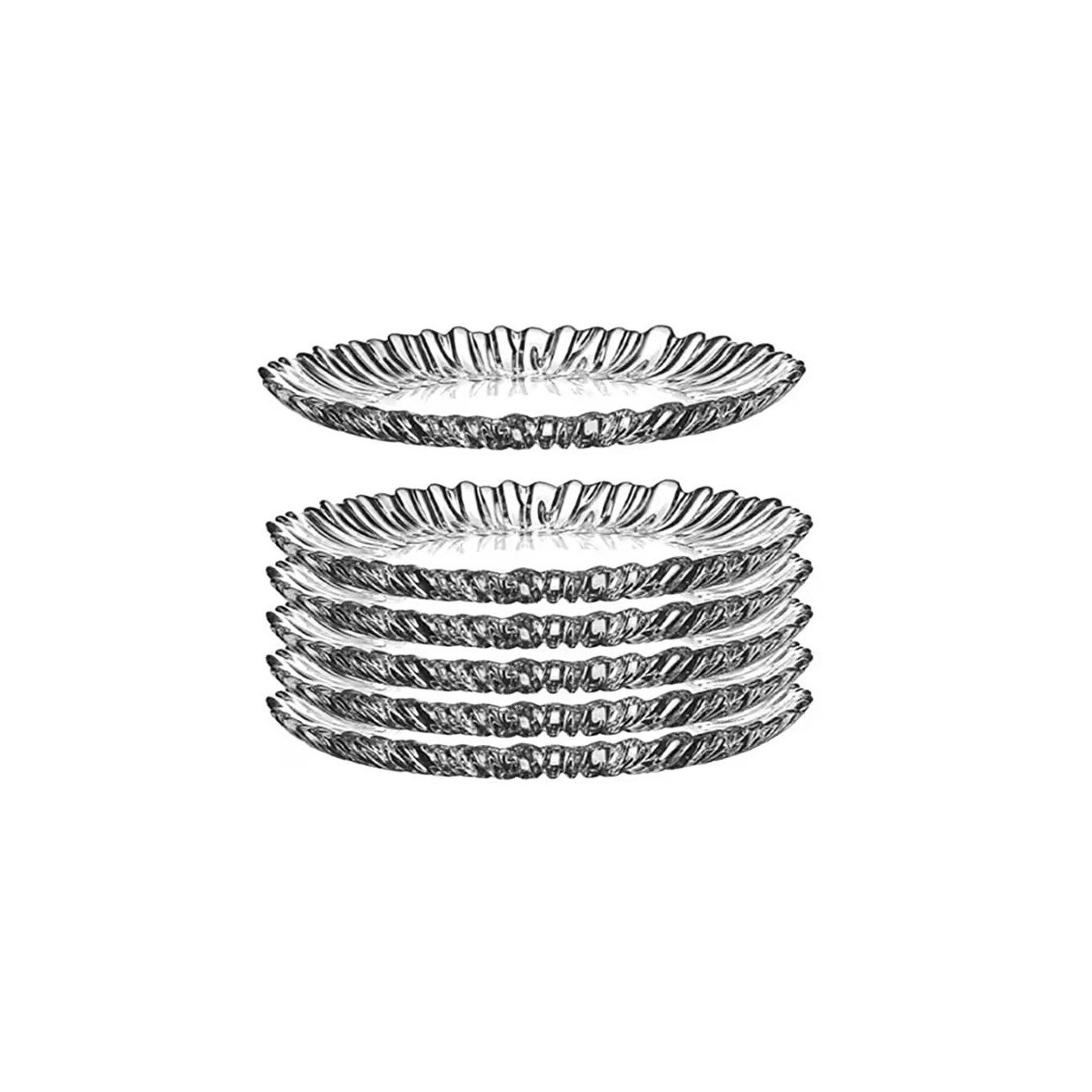 Pasabahce Servier-Set Aurora, Glas, (20-tlg), 20-teiliges, ideal für Tee- & Kaffeerunden