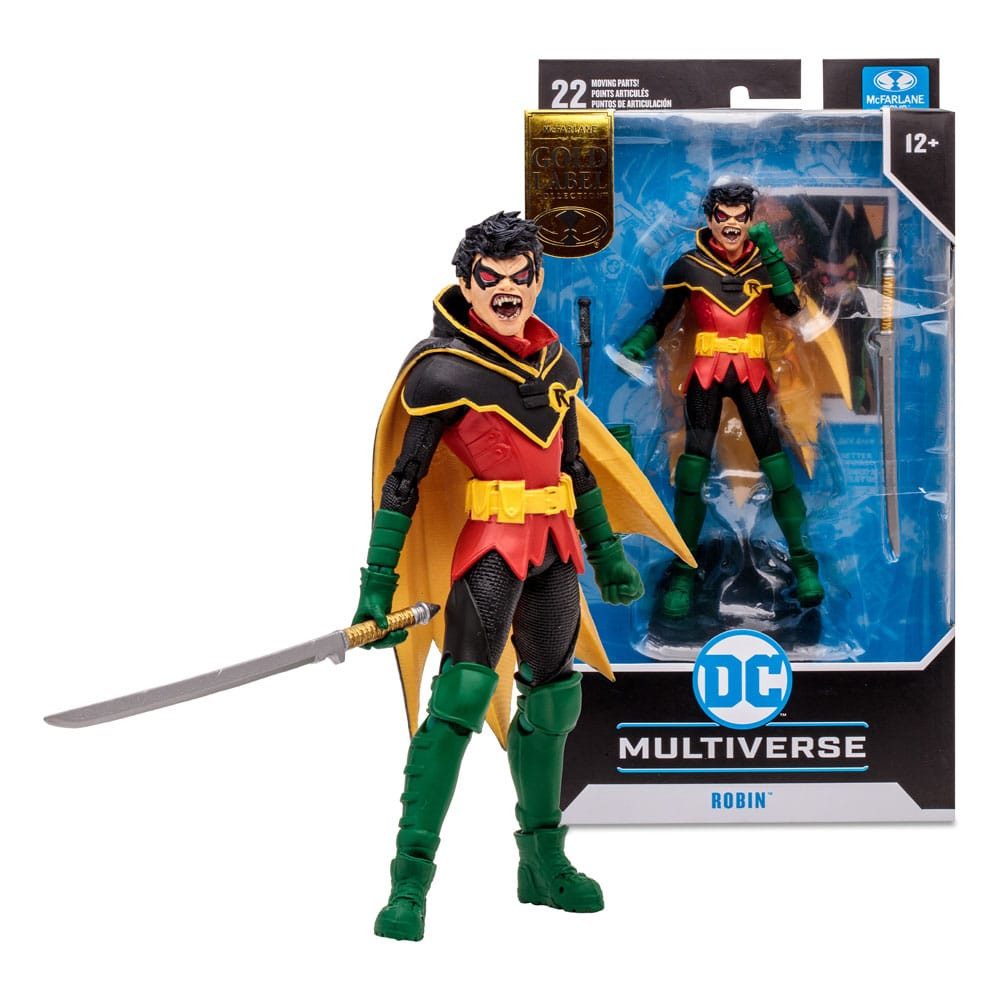 McFarlane Toys Actionfigur McFarlane DC Multiverse Damian Wayne Robin (DC vs. Vampires) Gold Labe