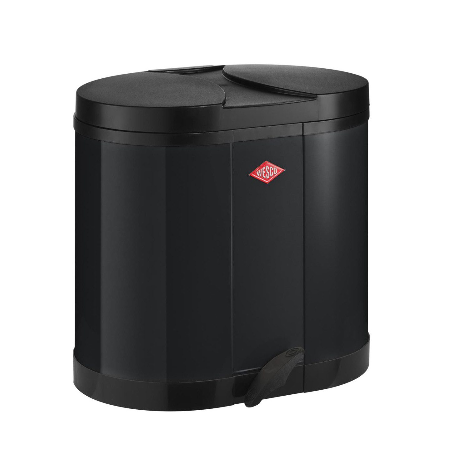 WESCO Мусорные урны Wesco Ökosammler 2 x 15 Liter - Schwarz, 2 Kunststoffeinsätze, je 15 Liter Fassungsvermögen