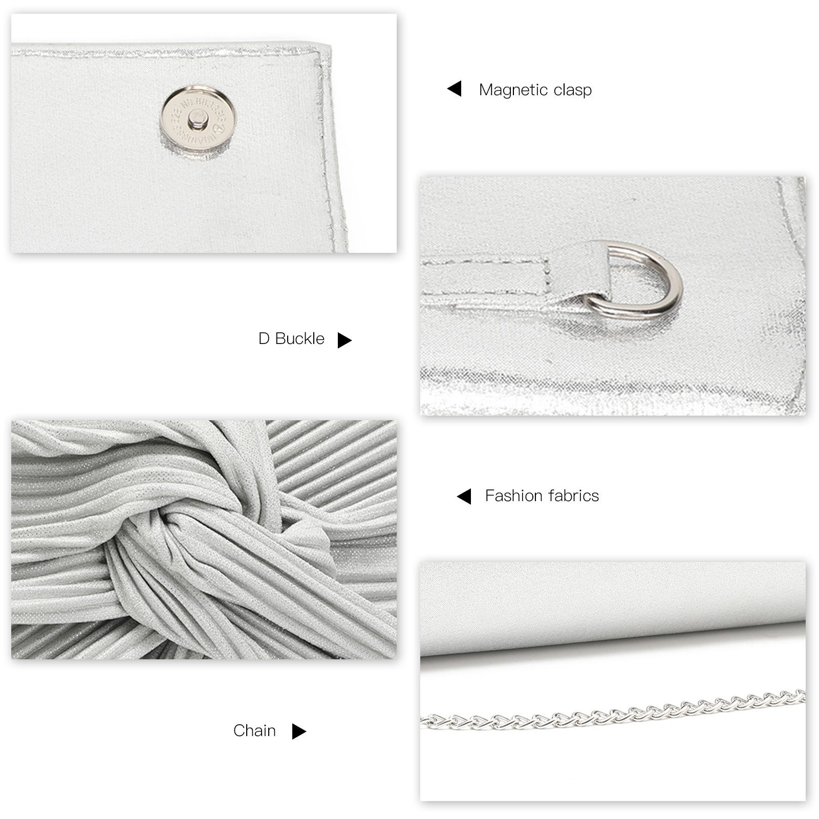 Miss Lulu Abendtasche Elegante Damen Clutch Abendtasche mit Kette für Hochz günstig online kaufen